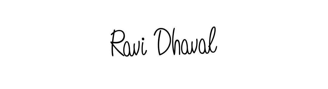 You should practise on your own different ways (Angelique-Rose-font-FFP) to write your name (Ravi Dhaval) in signature. don't let someone else do it for you. Ravi Dhaval signature style 5 images and pictures png