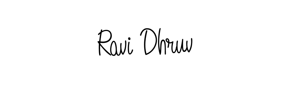 Design your own signature with our free online signature maker. With this signature software, you can create a handwritten (Angelique-Rose-font-FFP) signature for name Ravi Dhruv. Ravi Dhruv signature style 5 images and pictures png