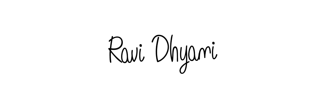 Use a signature maker to create a handwritten signature online. With this signature software, you can design (Angelique-Rose-font-FFP) your own signature for name Ravi Dhyani. Ravi Dhyani signature style 5 images and pictures png