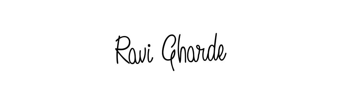 You should practise on your own different ways (Angelique-Rose-font-FFP) to write your name (Ravi Gharde) in signature. don't let someone else do it for you. Ravi Gharde signature style 5 images and pictures png