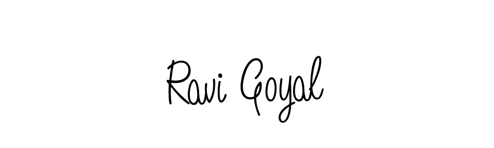 You should practise on your own different ways (Angelique-Rose-font-FFP) to write your name (Ravi Goyal) in signature. don't let someone else do it for you. Ravi Goyal signature style 5 images and pictures png