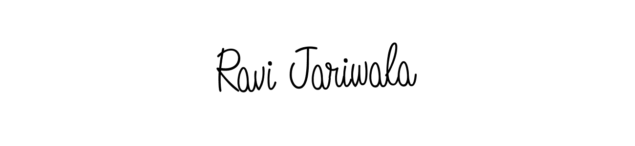 Create a beautiful signature design for name Ravi Jariwala. With this signature (Angelique-Rose-font-FFP) fonts, you can make a handwritten signature for free. Ravi Jariwala signature style 5 images and pictures png