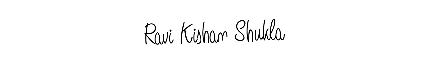 Create a beautiful signature design for name Ravi Kishan Shukla. With this signature (Angelique-Rose-font-FFP) fonts, you can make a handwritten signature for free. Ravi Kishan Shukla signature style 5 images and pictures png