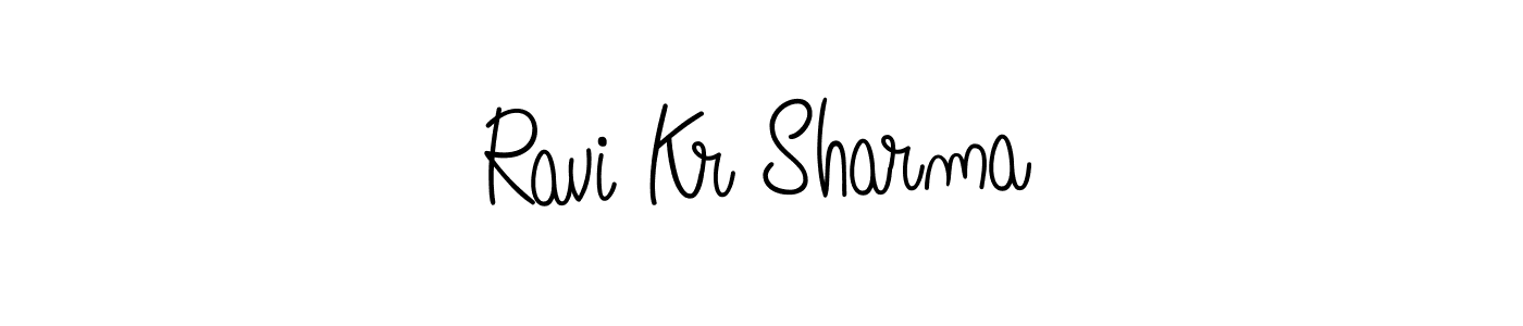 Create a beautiful signature design for name Ravi Kr Sharma. With this signature (Angelique-Rose-font-FFP) fonts, you can make a handwritten signature for free. Ravi Kr Sharma signature style 5 images and pictures png