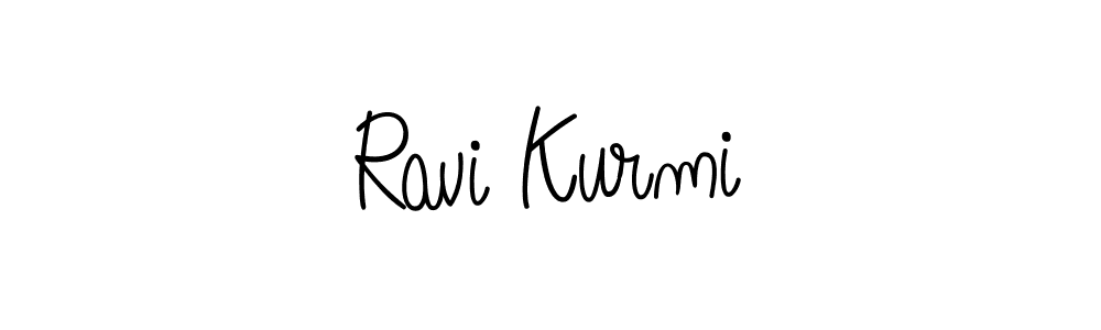 Design your own signature with our free online signature maker. With this signature software, you can create a handwritten (Angelique-Rose-font-FFP) signature for name Ravi Kurmi. Ravi Kurmi signature style 5 images and pictures png