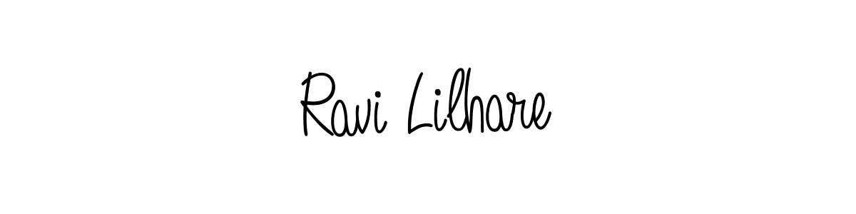 Create a beautiful signature design for name Ravi Lilhare. With this signature (Angelique-Rose-font-FFP) fonts, you can make a handwritten signature for free. Ravi Lilhare signature style 5 images and pictures png