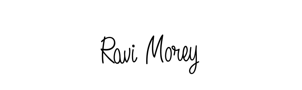 The best way (Angelique-Rose-font-FFP) to make a short signature is to pick only two or three words in your name. The name Ravi Morey include a total of six letters. For converting this name. Ravi Morey signature style 5 images and pictures png