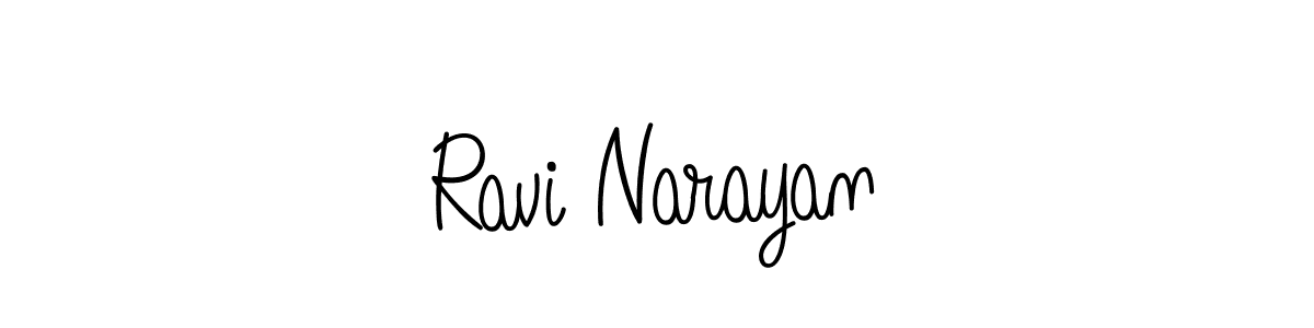 How to make Ravi Narayan signature? Angelique-Rose-font-FFP is a professional autograph style. Create handwritten signature for Ravi Narayan name. Ravi Narayan signature style 5 images and pictures png