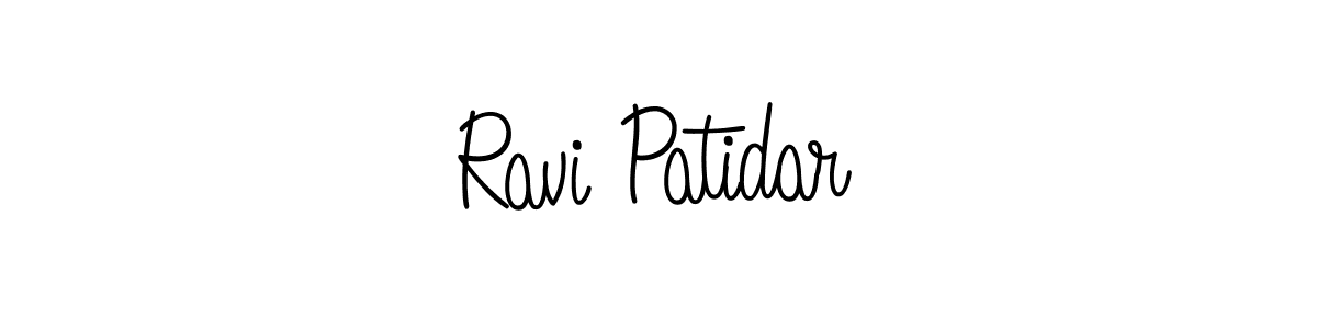 Make a beautiful signature design for name Ravi Patidar. With this signature (Angelique-Rose-font-FFP) style, you can create a handwritten signature for free. Ravi Patidar signature style 5 images and pictures png