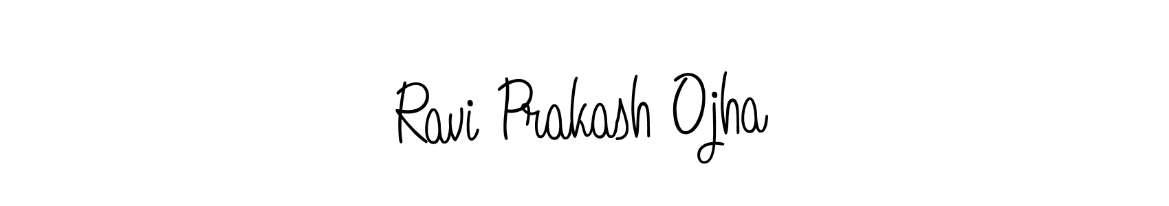 How to make Ravi Prakash Ojha name signature. Use Angelique-Rose-font-FFP style for creating short signs online. This is the latest handwritten sign. Ravi Prakash Ojha signature style 5 images and pictures png