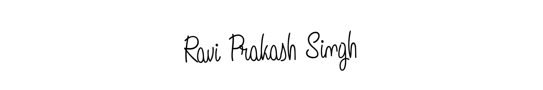 You should practise on your own different ways (Angelique-Rose-font-FFP) to write your name (Ravi Prakash Singh) in signature. don't let someone else do it for you. Ravi Prakash Singh signature style 5 images and pictures png