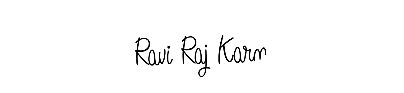 You should practise on your own different ways (Angelique-Rose-font-FFP) to write your name (Ravi Raj Karn) in signature. don't let someone else do it for you. Ravi Raj Karn signature style 5 images and pictures png