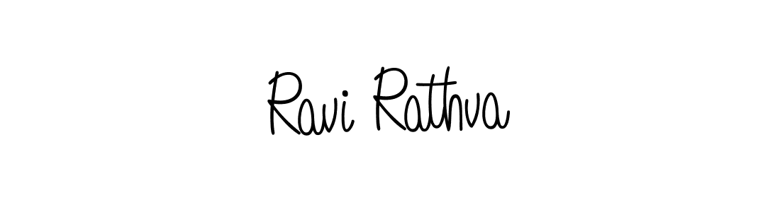 The best way (Angelique-Rose-font-FFP) to make a short signature is to pick only two or three words in your name. The name Ravi Rathva include a total of six letters. For converting this name. Ravi Rathva signature style 5 images and pictures png
