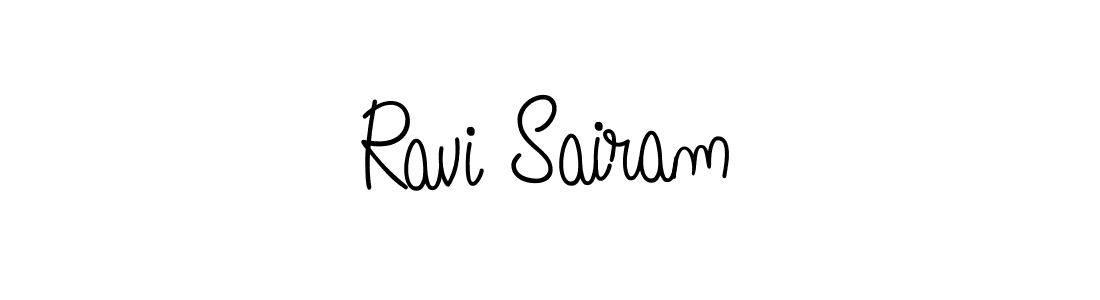 Design your own signature with our free online signature maker. With this signature software, you can create a handwritten (Angelique-Rose-font-FFP) signature for name Ravi Sairam. Ravi Sairam signature style 5 images and pictures png