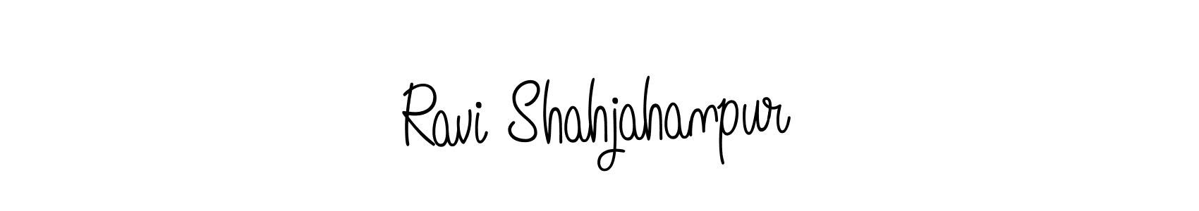 You should practise on your own different ways (Angelique-Rose-font-FFP) to write your name (Ravi Shahjahanpur) in signature. don't let someone else do it for you. Ravi Shahjahanpur signature style 5 images and pictures png
