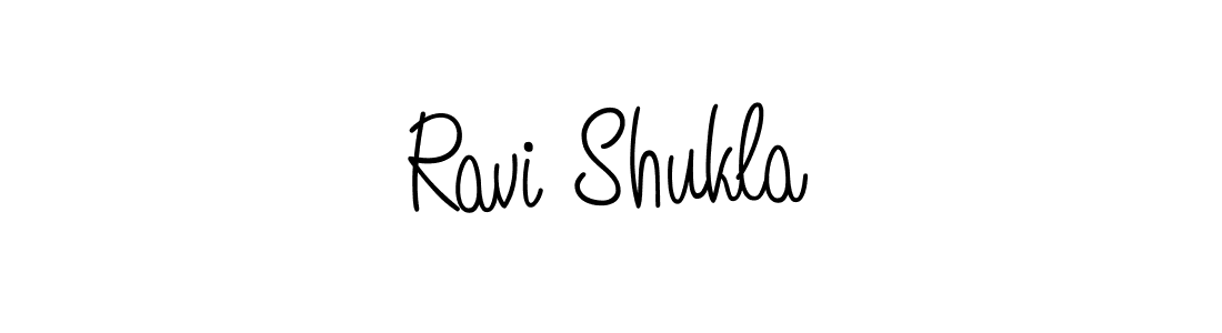 You should practise on your own different ways (Angelique-Rose-font-FFP) to write your name (Ravi Shukla) in signature. don't let someone else do it for you. Ravi Shukla signature style 5 images and pictures png
