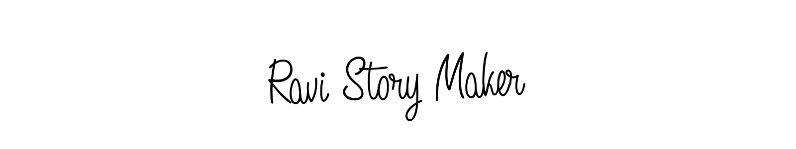 if you are searching for the best signature style for your name Ravi Story Maker. so please give up your signature search. here we have designed multiple signature styles  using Angelique-Rose-font-FFP. Ravi Story Maker signature style 5 images and pictures png