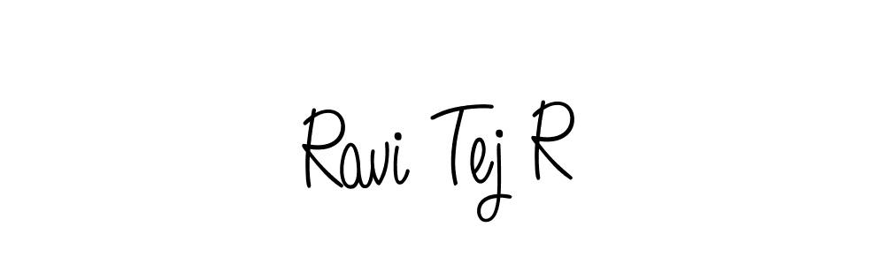 Make a beautiful signature design for name Ravi Tej R. With this signature (Angelique-Rose-font-FFP) style, you can create a handwritten signature for free. Ravi Tej R signature style 5 images and pictures png