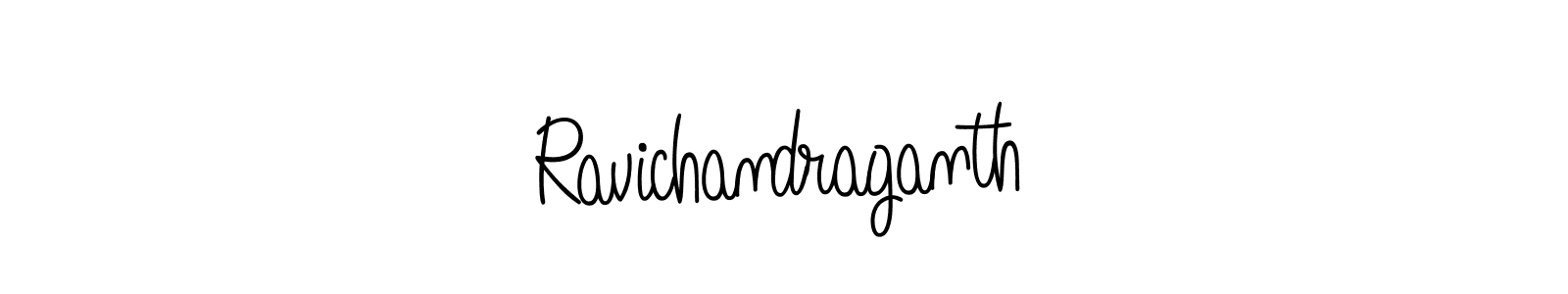 How to make Ravichandraganth name signature. Use Angelique-Rose-font-FFP style for creating short signs online. This is the latest handwritten sign. Ravichandraganth signature style 5 images and pictures png