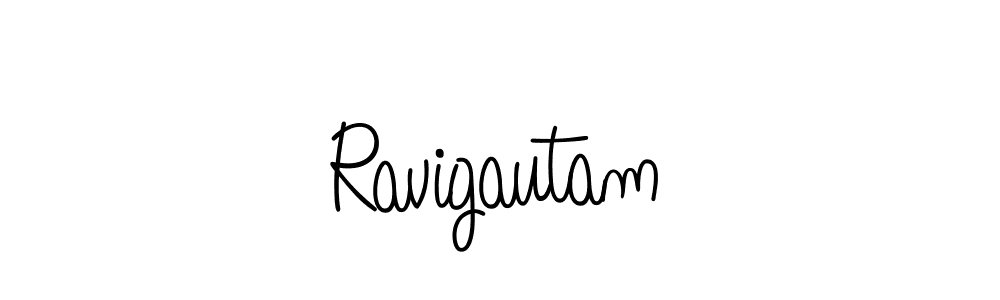 You should practise on your own different ways (Angelique-Rose-font-FFP) to write your name (Ravigautam) in signature. don't let someone else do it for you. Ravigautam signature style 5 images and pictures png