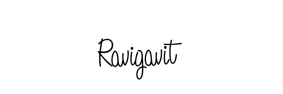 Create a beautiful signature design for name Ravigavit. With this signature (Angelique-Rose-font-FFP) fonts, you can make a handwritten signature for free. Ravigavit signature style 5 images and pictures png