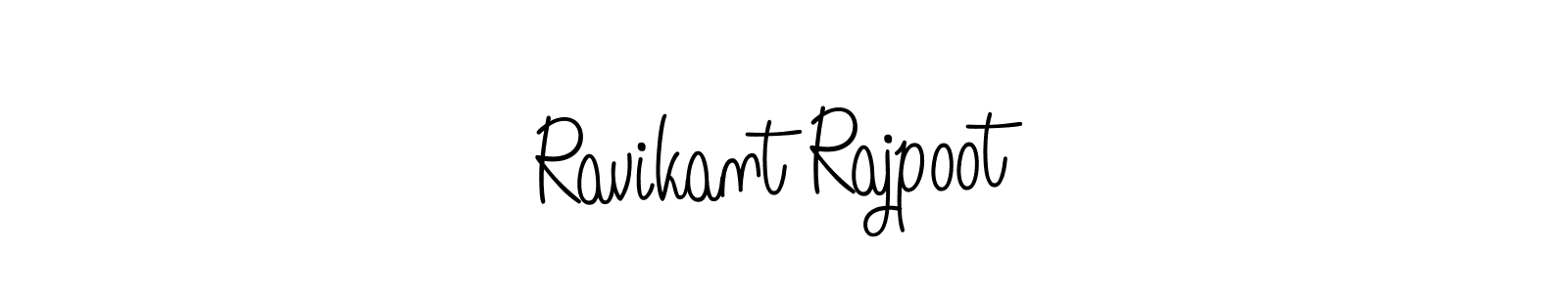 Design your own signature with our free online signature maker. With this signature software, you can create a handwritten (Angelique-Rose-font-FFP) signature for name Ravikant Rajpoot. Ravikant Rajpoot signature style 5 images and pictures png