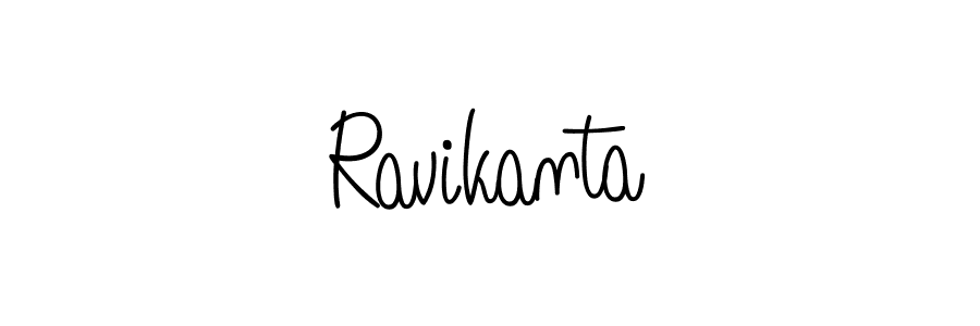 Create a beautiful signature design for name Ravikanta. With this signature (Angelique-Rose-font-FFP) fonts, you can make a handwritten signature for free. Ravikanta signature style 5 images and pictures png