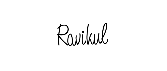 How to Draw Ravikul signature style? Angelique-Rose-font-FFP is a latest design signature styles for name Ravikul. Ravikul signature style 5 images and pictures png