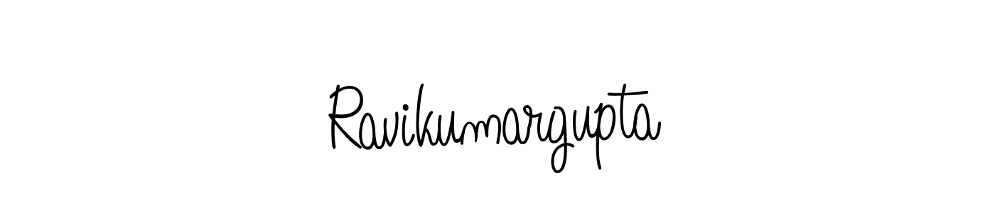 How to make Ravikumargupta name signature. Use Angelique-Rose-font-FFP style for creating short signs online. This is the latest handwritten sign. Ravikumargupta signature style 5 images and pictures png