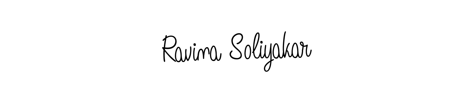 You can use this online signature creator to create a handwritten signature for the name Ravina Soliyakar. This is the best online autograph maker. Ravina Soliyakar signature style 5 images and pictures png