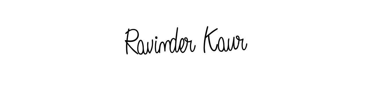 Ravinder Kaur stylish signature style. Best Handwritten Sign (Angelique-Rose-font-FFP) for my name. Handwritten Signature Collection Ideas for my name Ravinder Kaur. Ravinder Kaur signature style 5 images and pictures png