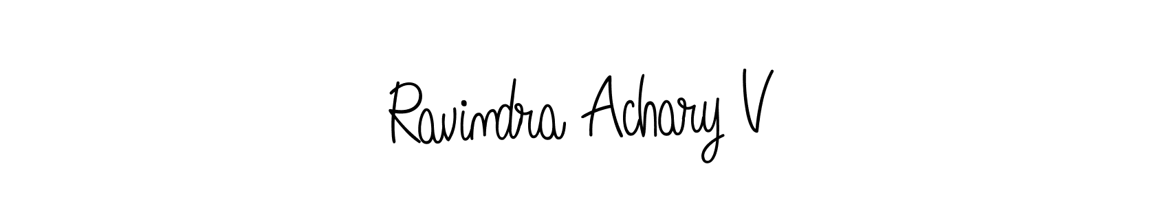 You can use this online signature creator to create a handwritten signature for the name Ravindra Achary V. This is the best online autograph maker. Ravindra Achary V signature style 5 images and pictures png