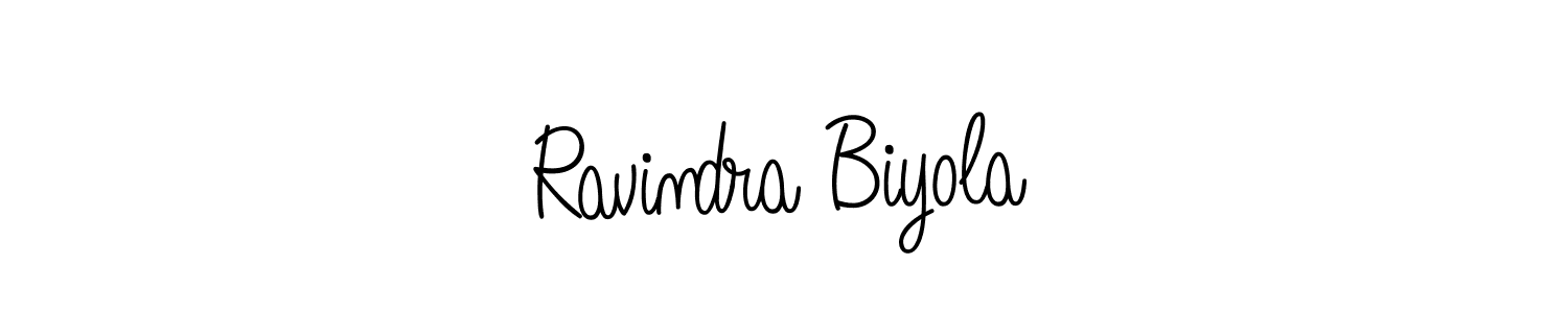 You can use this online signature creator to create a handwritten signature for the name Ravindra Biyola. This is the best online autograph maker. Ravindra Biyola signature style 5 images and pictures png