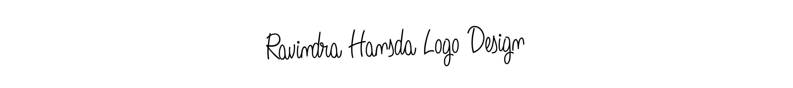 Design your own signature with our free online signature maker. With this signature software, you can create a handwritten (Angelique-Rose-font-FFP) signature for name Ravindra Hansda Logo Design. Ravindra Hansda Logo Design signature style 5 images and pictures png