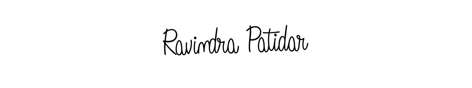 How to make Ravindra Patidar name signature. Use Angelique-Rose-font-FFP style for creating short signs online. This is the latest handwritten sign. Ravindra Patidar signature style 5 images and pictures png