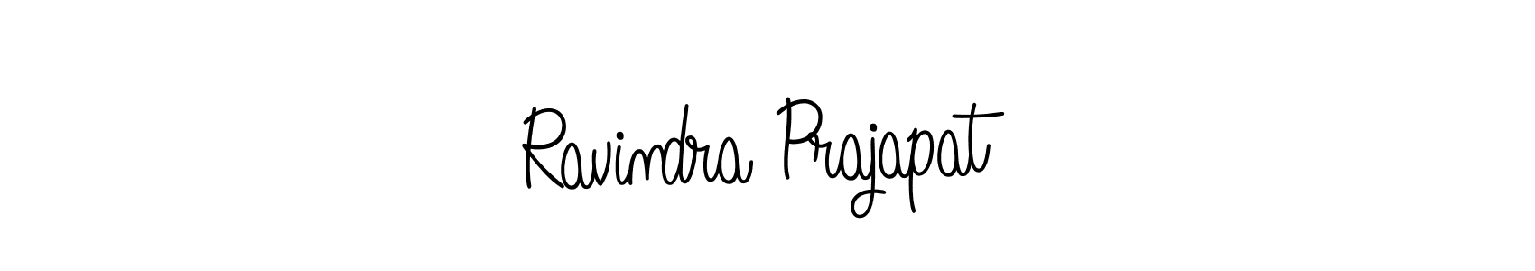 How to make Ravindra Prajapat name signature. Use Angelique-Rose-font-FFP style for creating short signs online. This is the latest handwritten sign. Ravindra Prajapat signature style 5 images and pictures png