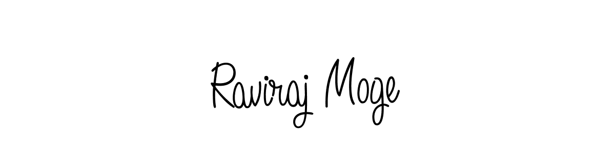 Design your own signature with our free online signature maker. With this signature software, you can create a handwritten (Angelique-Rose-font-FFP) signature for name Raviraj Moge. Raviraj Moge signature style 5 images and pictures png
