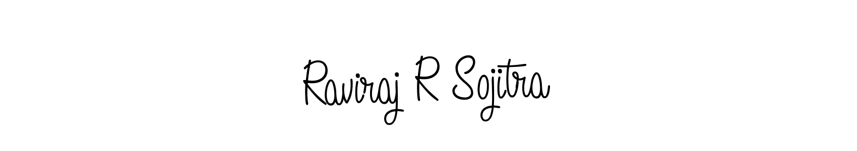 Create a beautiful signature design for name Raviraj R Sojitra. With this signature (Angelique-Rose-font-FFP) fonts, you can make a handwritten signature for free. Raviraj R Sojitra signature style 5 images and pictures png