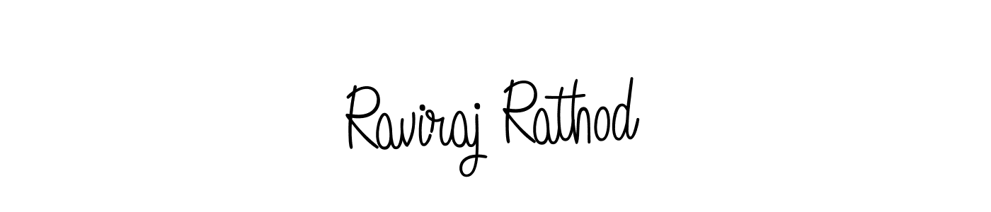 Make a beautiful signature design for name Raviraj Rathod. With this signature (Angelique-Rose-font-FFP) style, you can create a handwritten signature for free. Raviraj Rathod signature style 5 images and pictures png