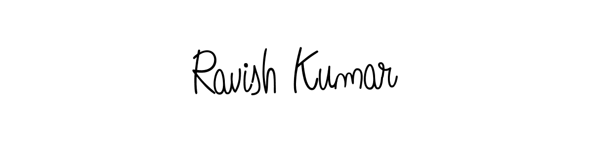 Create a beautiful signature design for name Ravish Kumar. With this signature (Angelique-Rose-font-FFP) fonts, you can make a handwritten signature for free. Ravish Kumar signature style 5 images and pictures png