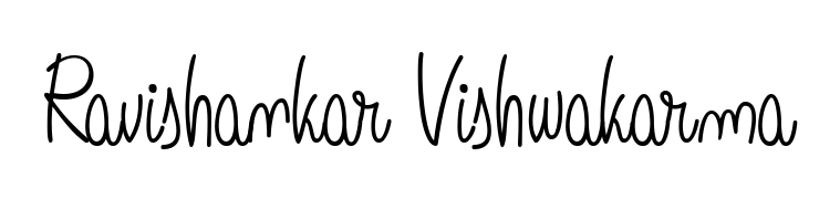 Generate high-definition signature styles for Ravishankar Vishwakarma. The Angelique-Rose-font-FFP typeface ensures crisp legibility and sophisticated design. Ravishankar Vishwakarma signature style 5 images and pictures png