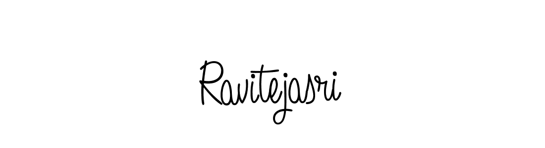 The best way (Angelique-Rose-font-FFP) to make a short signature is to pick only two or three words in your name. The name Ravitejasri include a total of six letters. For converting this name. Ravitejasri signature style 5 images and pictures png