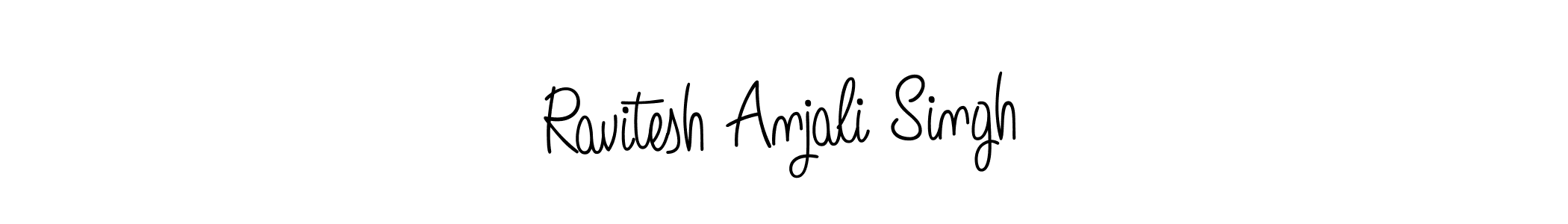 It looks lik you need a new signature style for name Ravitesh Anjali Singh. Design unique handwritten (Angelique-Rose-font-FFP) signature with our free signature maker in just a few clicks. Ravitesh Anjali Singh signature style 5 images and pictures png