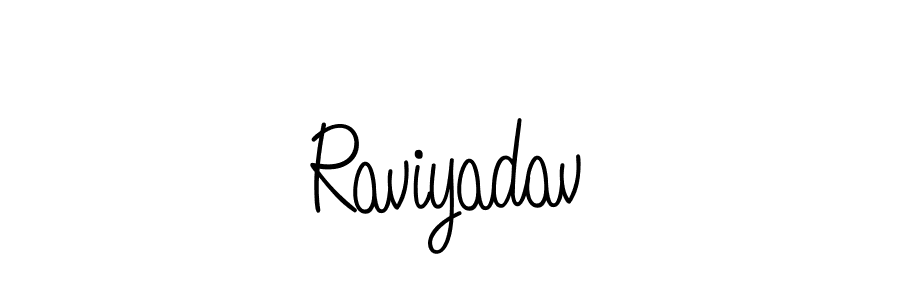 Design your own signature with our free online signature maker. With this signature software, you can create a handwritten (Angelique-Rose-font-FFP) signature for name Raviyadav. Raviyadav signature style 5 images and pictures png