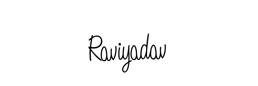 Design your own signature with our free online signature maker. With this signature software, you can create a handwritten (Angelique-Rose-font-FFP) signature for name Raviyadav. Raviyadav signature style 5 images and pictures png