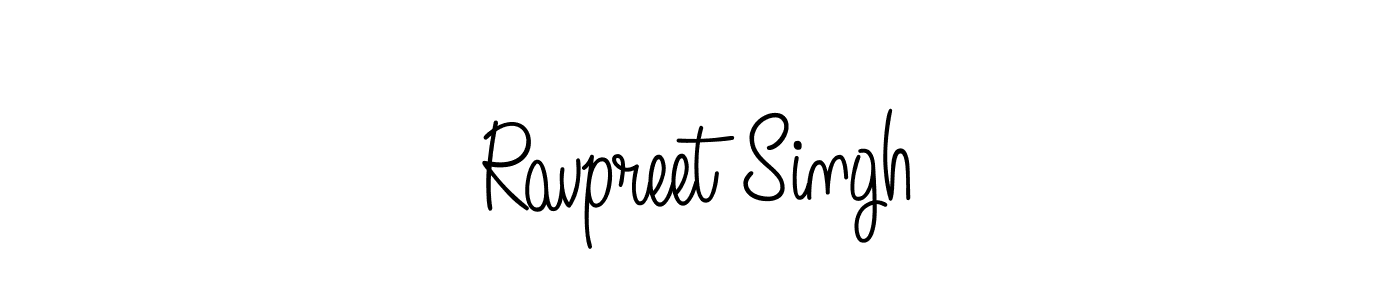 How to make Ravpreet Singh name signature. Use Angelique-Rose-font-FFP style for creating short signs online. This is the latest handwritten sign. Ravpreet Singh signature style 5 images and pictures png