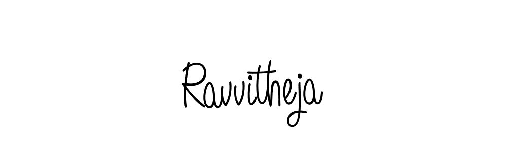 The best way (Angelique-Rose-font-FFP) to make a short signature is to pick only two or three words in your name. The name Ravvitheja include a total of six letters. For converting this name. Ravvitheja signature style 5 images and pictures png