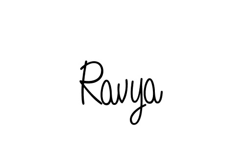 Also we have Ravya name is the best signature style. Create professional handwritten signature collection using Angelique-Rose-font-FFP autograph style. Ravya signature style 5 images and pictures png