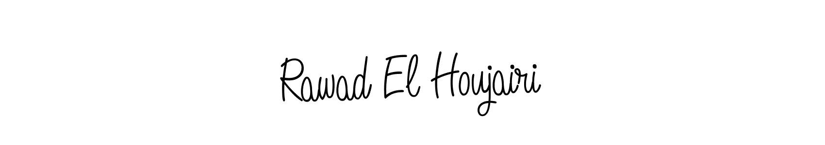 Rawad El Houjairi stylish signature style. Best Handwritten Sign (Angelique-Rose-font-FFP) for my name. Handwritten Signature Collection Ideas for my name Rawad El Houjairi. Rawad El Houjairi signature style 5 images and pictures png