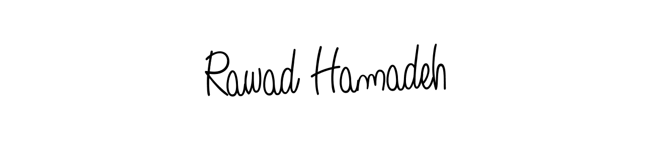 Design your own signature with our free online signature maker. With this signature software, you can create a handwritten (Angelique-Rose-font-FFP) signature for name Rawad Hamadeh. Rawad Hamadeh signature style 5 images and pictures png